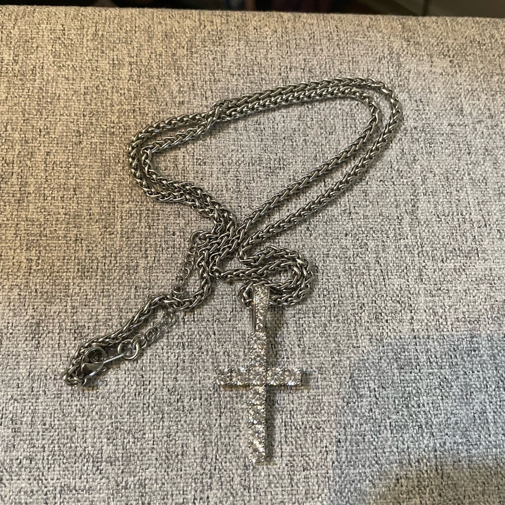 Gld  Cross Pendant chain